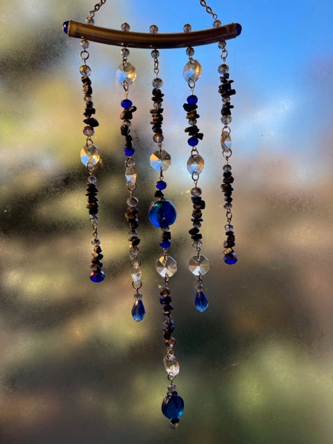 Lapis Lazuli Crystal Sun Catcher for Windows