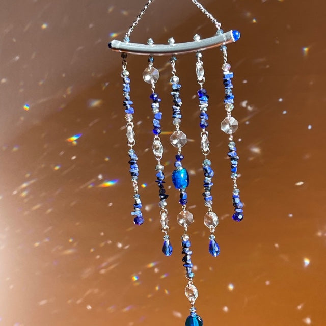 Lapis Lazuli Crystal Sun Catcher for Windows