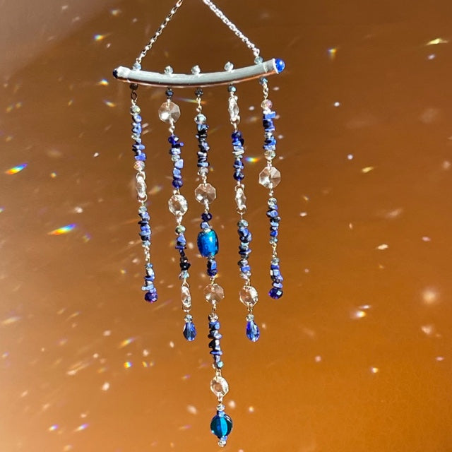 Lapis Lazuli Crystal Sun Catcher for Windows