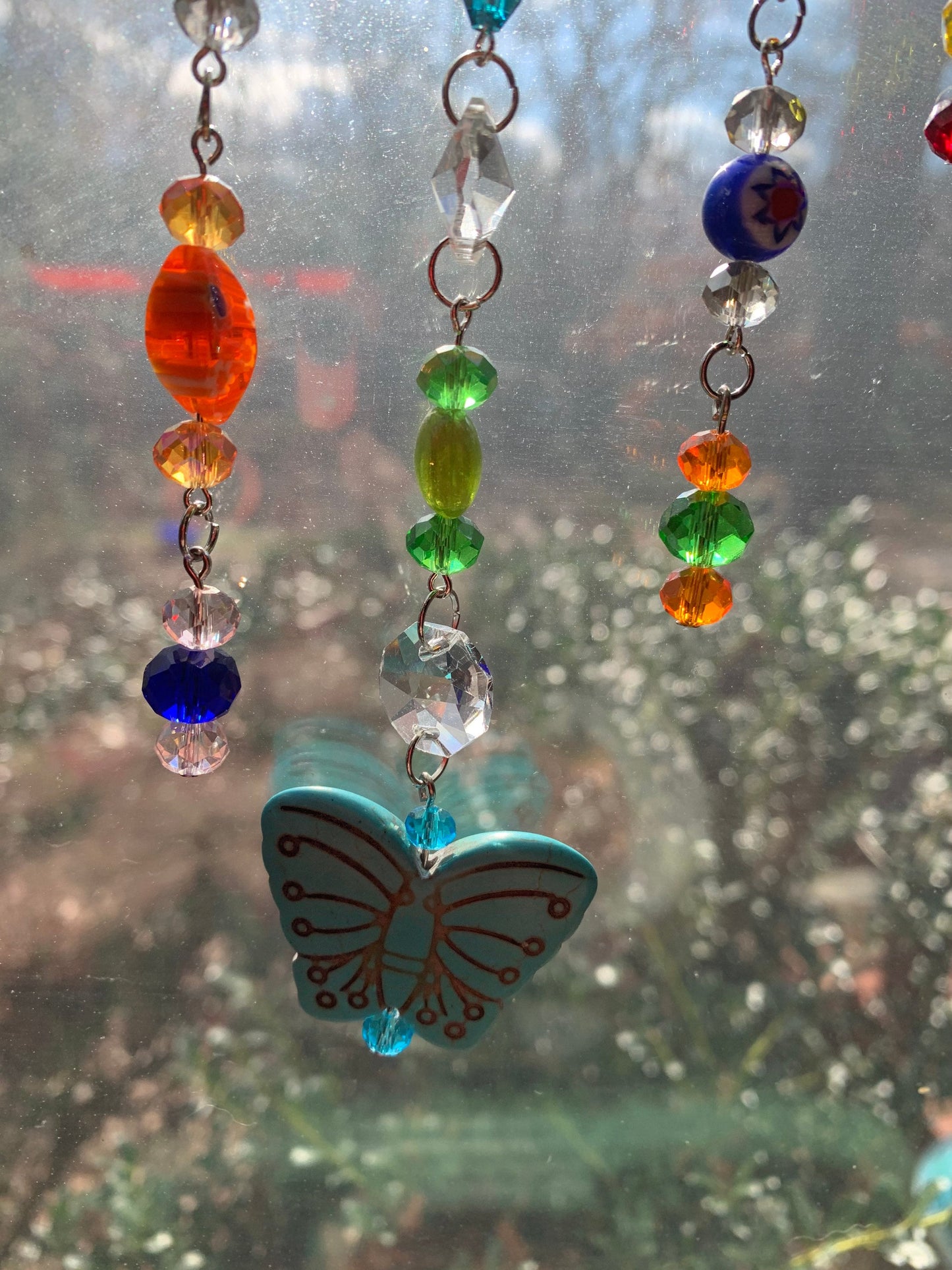 Butterfly Sun Catcher for Windows Crystal Prism Rainbow Maker