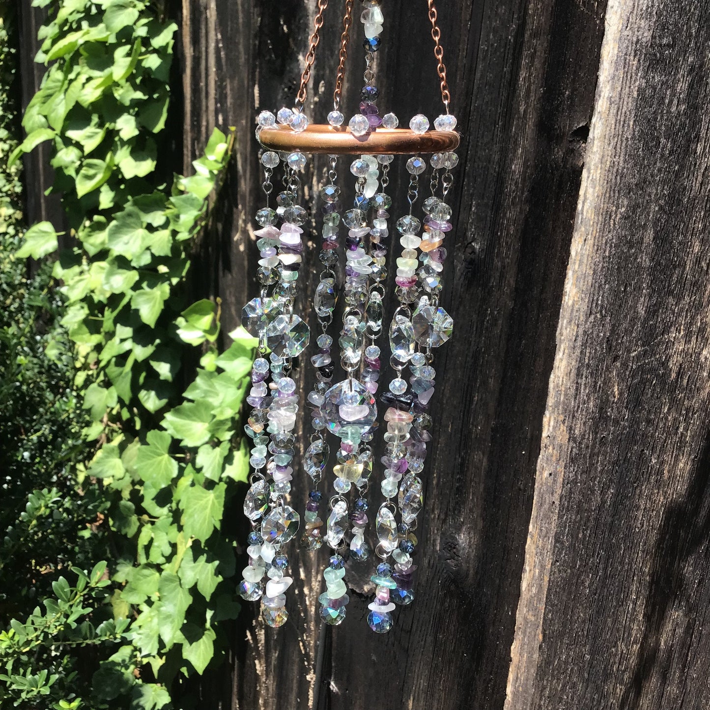 Flourite Crystal Boho Home Decor Sun Catcher