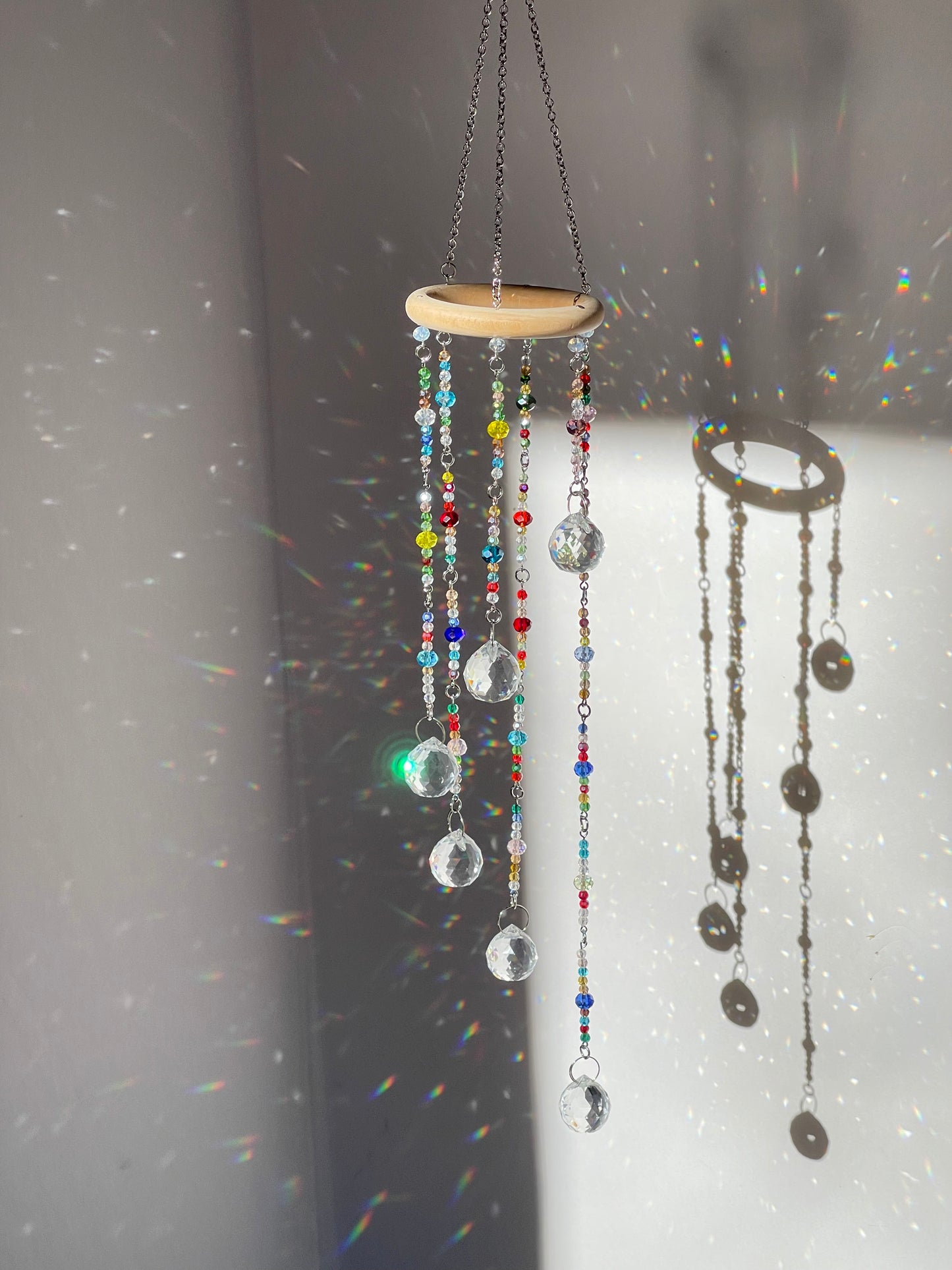 Crystal Rainbow Maker Prism Cascade Sun Catcher