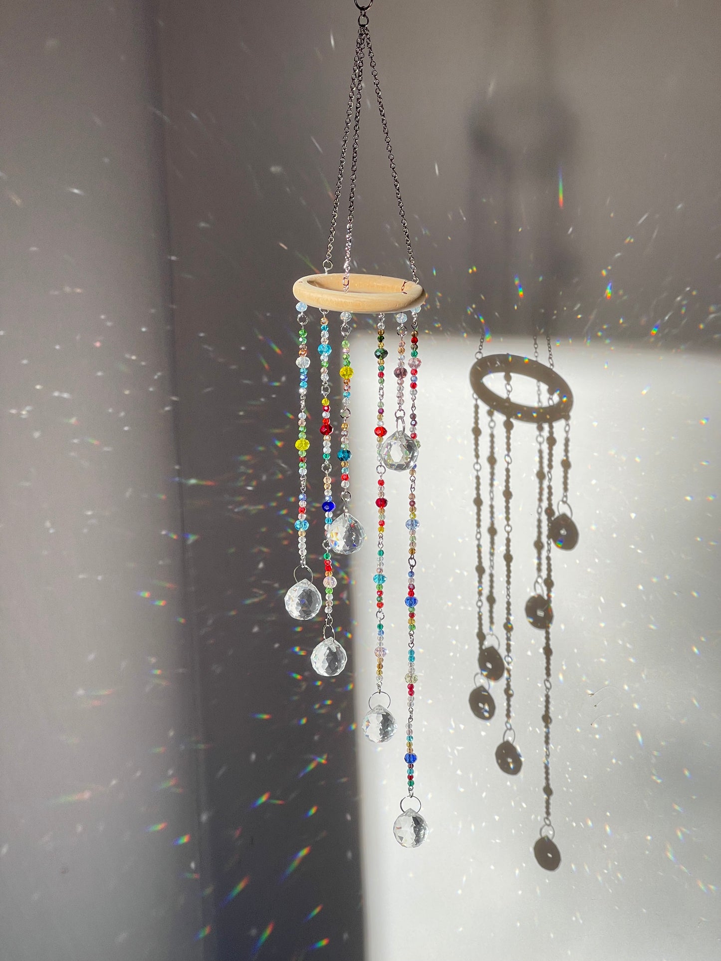 Crystal Rainbow Maker Prism Cascade Sun Catcher
