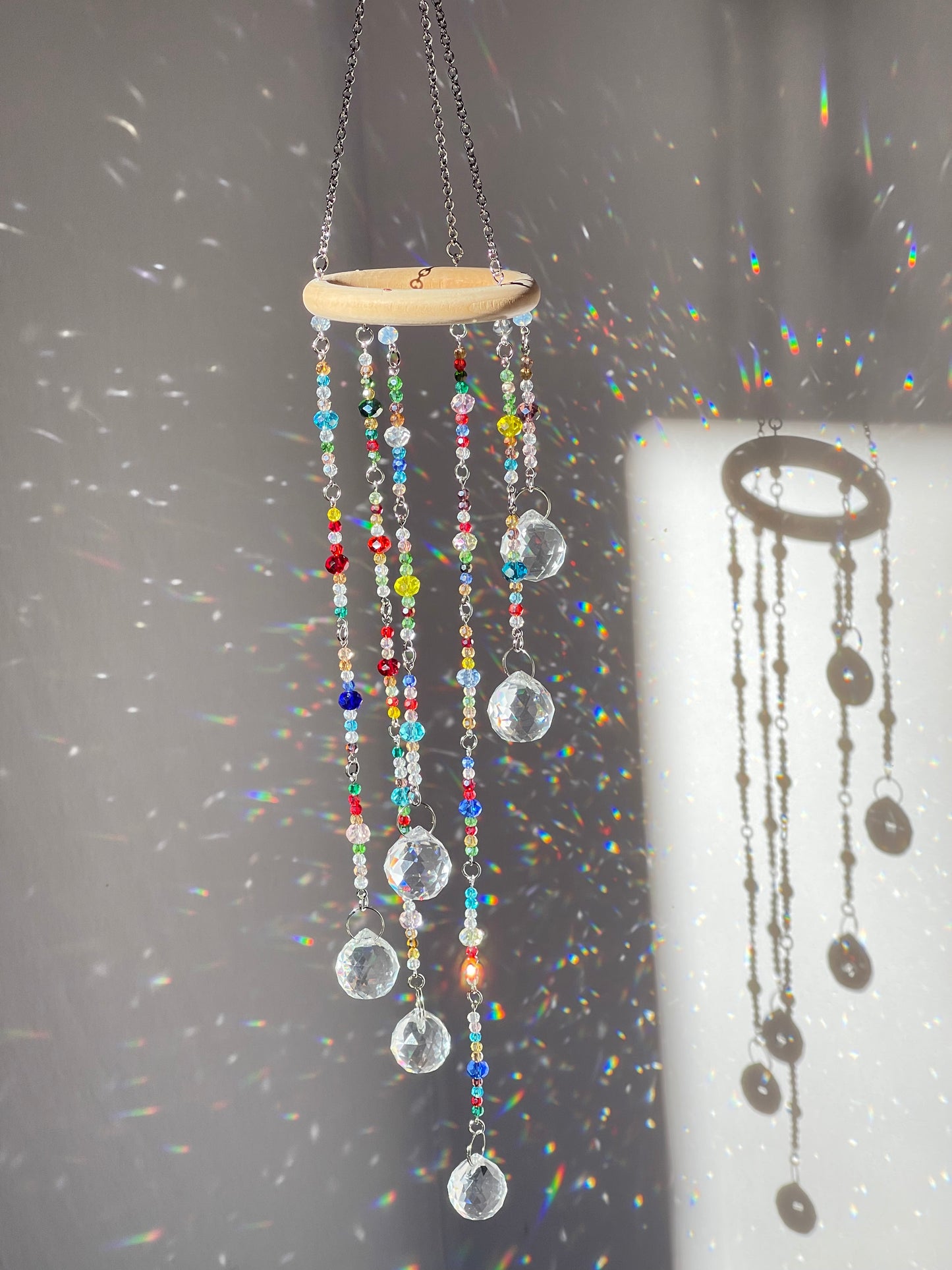 Crystal Rainbow Maker Prism Cascade Sun Catcher