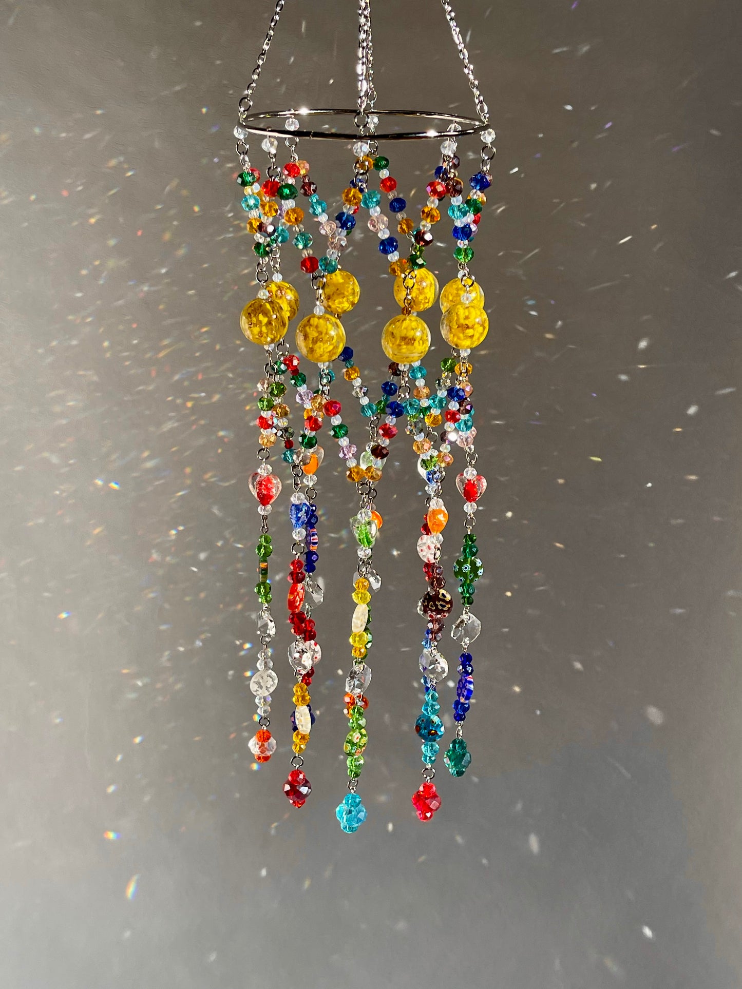 Rainbow Sun Catcher Crystal Mobile