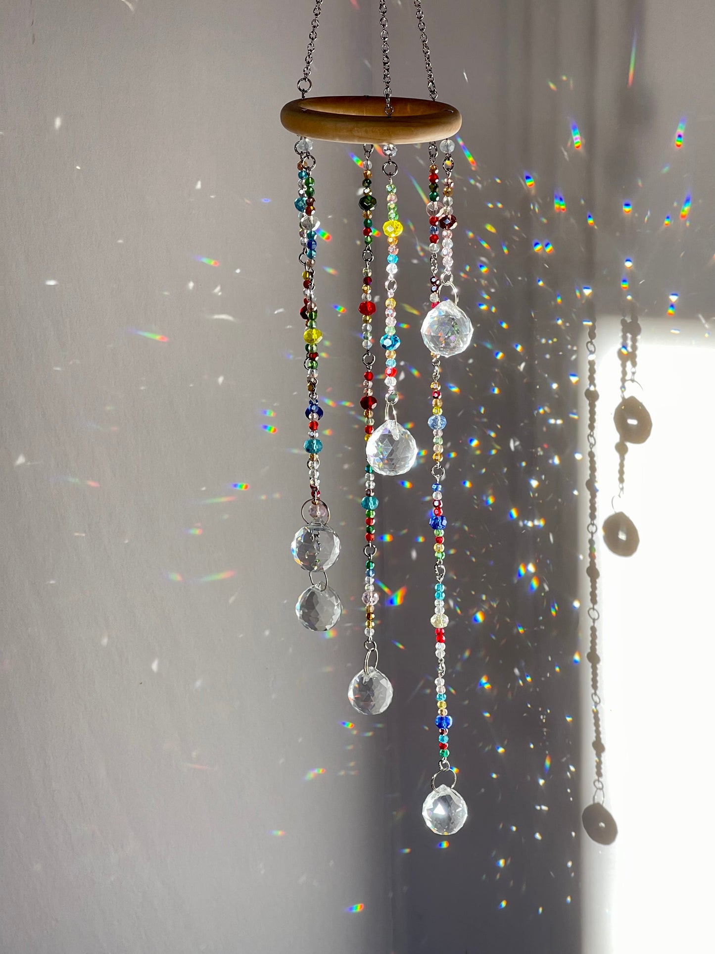 Crystal Rainbow Maker Prism Cascade Sun Catcher