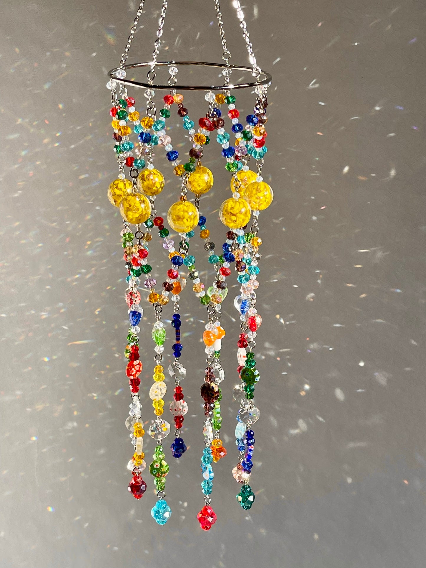 Rainbow Sun Catcher Crystal Mobile