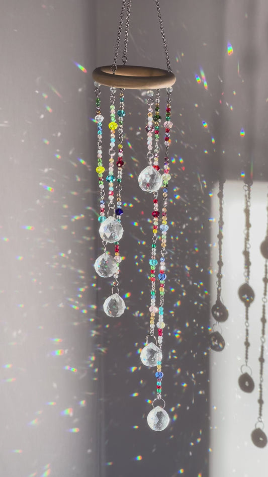 Crystal Rainbow Maker Prism Cascade Sun Catcher