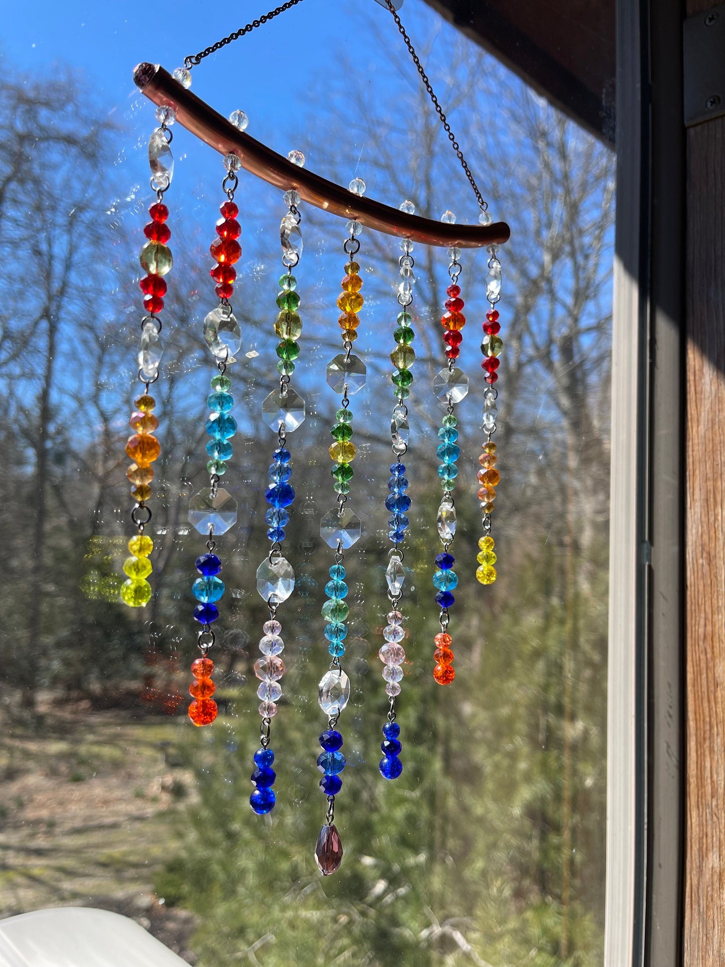 Sun Catcher for Windows Colorful Prism Crystals